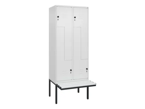 Z-garderobekast,HxBxD 2120x800x815mm,4vak,vak B 400mm,draaigrendel