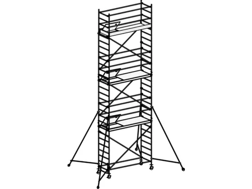 rolsteiger,reik H 8,25m,steiger H 7,49m,3platform(s),m. luik
