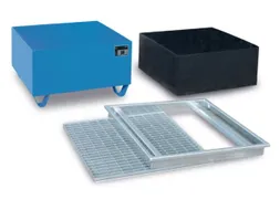Opvangbak 2x 200l Opvangvol. 210l Pe-Element 363x 1212x 812mm Ral 5012