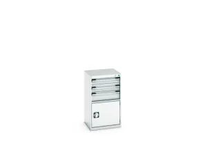 ladekast HxBxD 900x525x525mm 3laden RAL7035 - 8