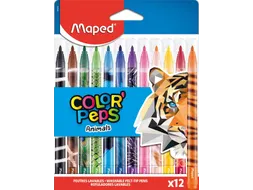 Viltstift Maped Color'Peps Animals set à 12 kleuren