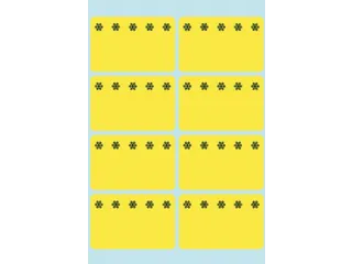 Etiket Herma 3771 26x40mm Diepvries Geel 48 stuks - 1