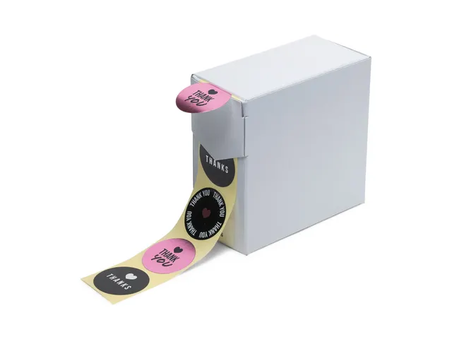 Sluitzegel op Rol Metallic 35mm Thank You