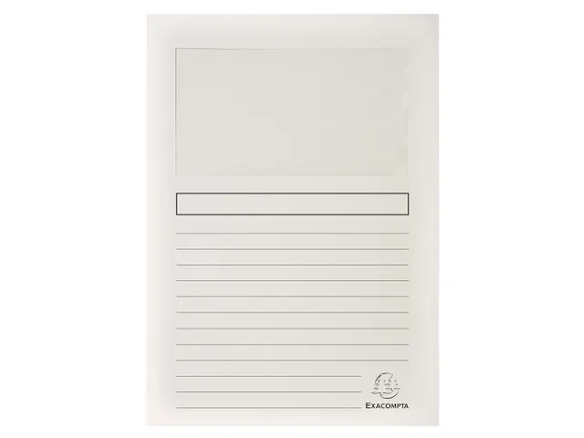 Pak van 100 venstermappen SUPER 160g/m2 - 22x31cm-Wit