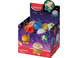 Puntenslijper Maped Planet display à 24 stuks assorti - 2