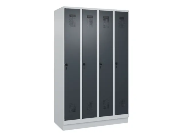 locker voor scheiding van kleding,HxBxD 1950x1200x500mm,4vak