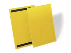 Magnetische documenthouder A4 staand formaat geel