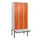 locker met bank,HxBxD 2120x900x815mm,3vak,vak B 300mm,draaigrendel