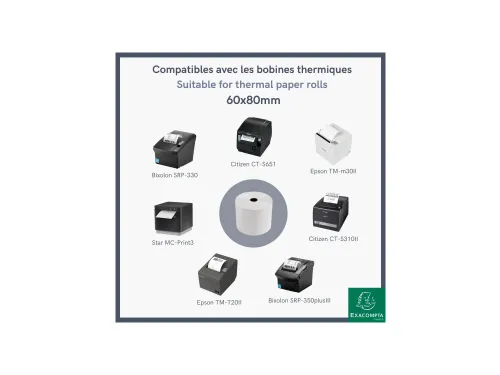 Exacompta Kassarol 60mmx80mmx12mmx76m