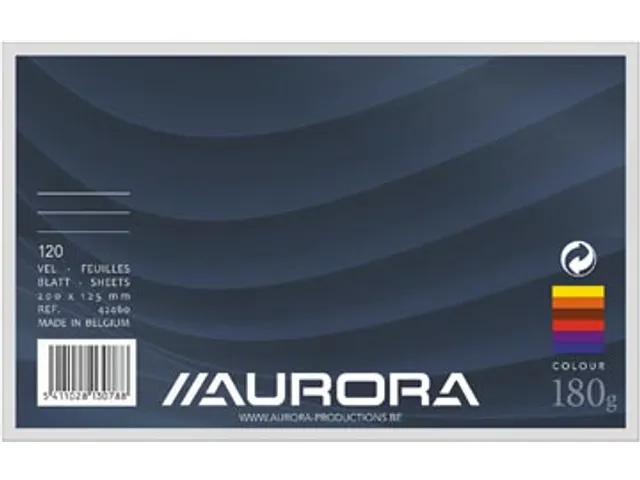 Aurora Gekleurde Systeemkaarten Ficolor 125x200