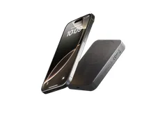 Slim Aluminium Powerbank Qi2 10.000 mAh Zwart