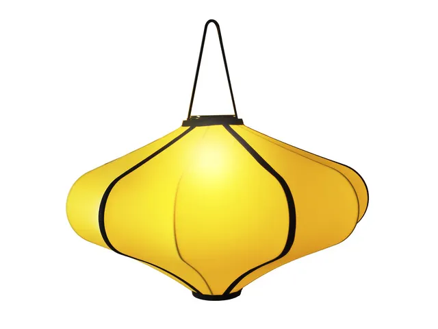 Lanterne Nextime Lumi 60 cm tissu jaune