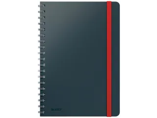 Notitieboek Leitz Cosy B5 lijn spiraal grijs - 1