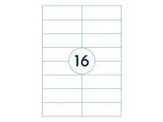 Verwijderbare Etiketten 105x37mm Doos a 1000 Vel 42017 - 2