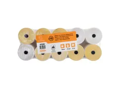 Telmachine- en Kassarollen 2-voud 76mm breed 76x70x12mm, Wit