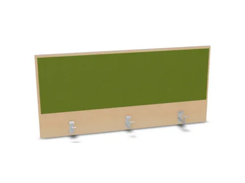 opzetpaneel,v. bureau,aanbouw achter,B 1200mm,NE-esdoorn,BN7048-groen