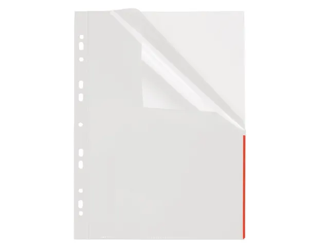 Pochette de présentation transparente Foldersys avec bande d'indexati