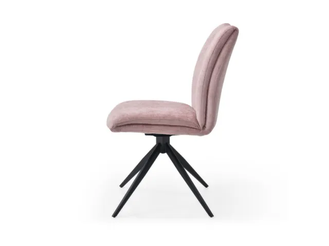 Bezoekersstoel,Stervoetonderstel Ronde Buis Zwart