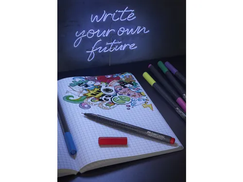 fineliner Faber Castell GRIP 0.4mm etui a 10 stuks assorti