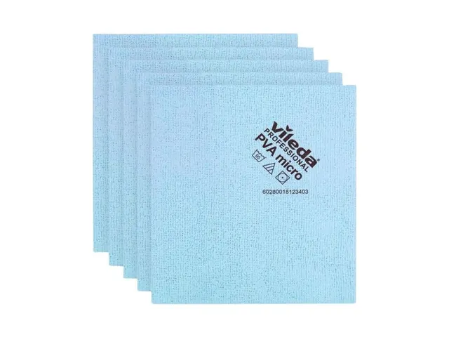 Chiffon microfibre Vileda 145290 PVA 38x35cm Bleu 20x 5 pièces