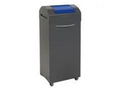 afvalverzamelaar niet-brandbaar 1x 75 liter 925x380x320mm Grijs Blauw