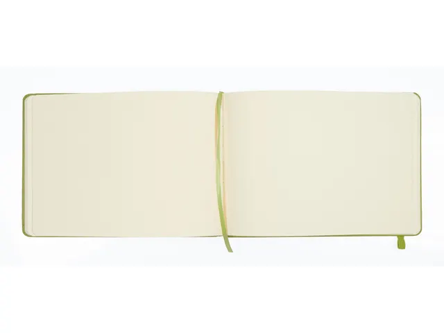 Schetsboek Kangaro A5 landscape lime green PU HC 80 vel 140gr roomwit