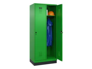 locker,HxBxD 1950x800x500mm,2vak,vak B 400mm,draaigrendel,sokkel - 1