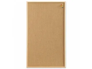 Prikbord Naga juten 60x80cm met houten omlijsting - 1