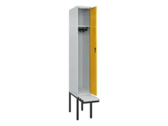locker met bank,HxBxD 2120x300x815mm,1vak,vak B 300mm,cilinderslot