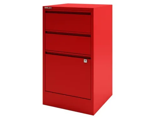 hangmappenkast HxBxD 672x413x400mm 2laden 1hangmappenframe rood