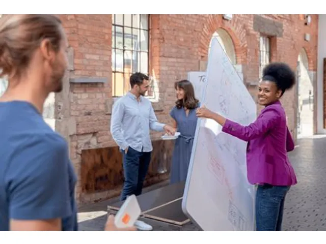 Nobo Move & Meet mobiel whiteboard mededelingenbord 180x90cm
