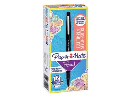 Fineliner Paper Mate Flair Original medium zwart