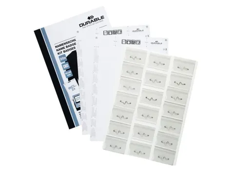 Badge Durable 8696 Set Congres Met Speld 40x60mm