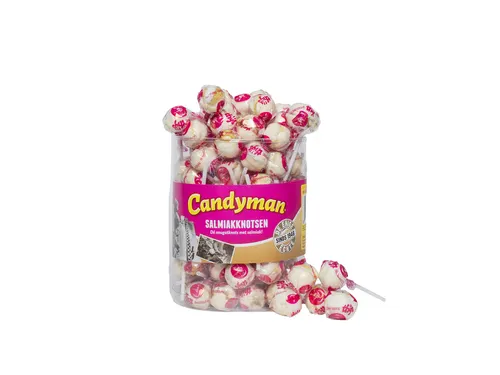 Lolly Candyman Salmiakknotsen 60 stuks