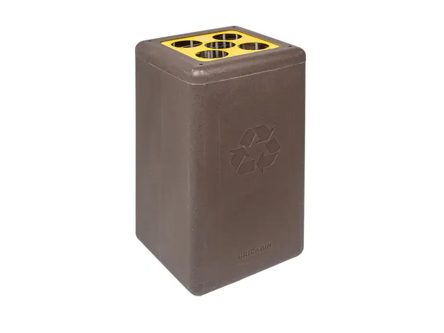 Circulaire Bekerbak BrickBin gerecycled koffiedik Cups 65 Liter