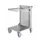 kopwandwagen,draagverm. 150kg,laadvl. LxB 510x510mm,RVSplaat,RVS