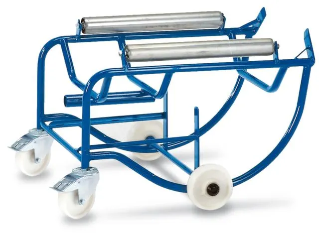 Vatenkantelaar Staal 200l 810x720x575mm 2draagrollen Ral5010