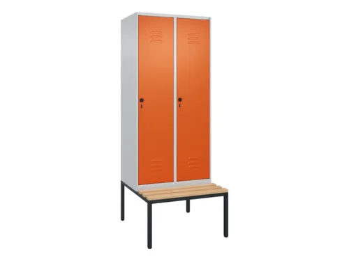 locker voor scheiding van kleding,HxBxD 2120x800x815mm,2vak