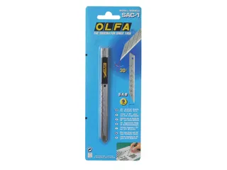 Snijmes Olfa SAC-1 9mm met metalen houder blister à 1 stuk - 2
