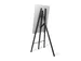 Chevalet bois dur noir pour tableau noir/panneau imprimé
