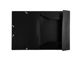 Elastomap A4 Zwart 3 Kleppen Polypropyleen 4/10de Ondoorschijnend - 3