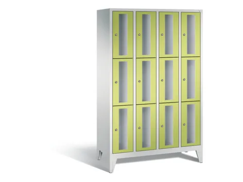 lockerkast 1850x1190x500mm 4x3 vakken Cilinderslot Poten, RDS1108060