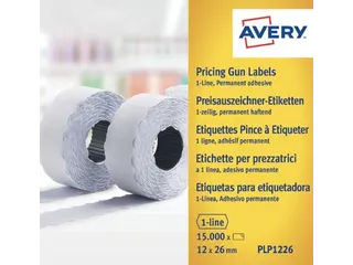 PLP1226 etiketten prijstang permanent 12 x 26 mm wit - 2