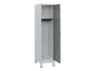 schoollocker,HxBxD 1630x400x500mm,1vak,vak B 400mm,cil.-slot,voeten - 1