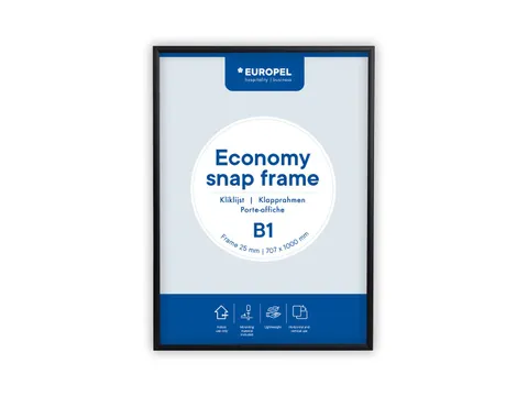 Kliklijst Europel Economy B1 25Mm Zwart
