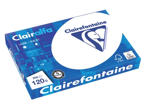 Kopieerpapier Clairfontaine Clairalfa A4 120 gram Wit