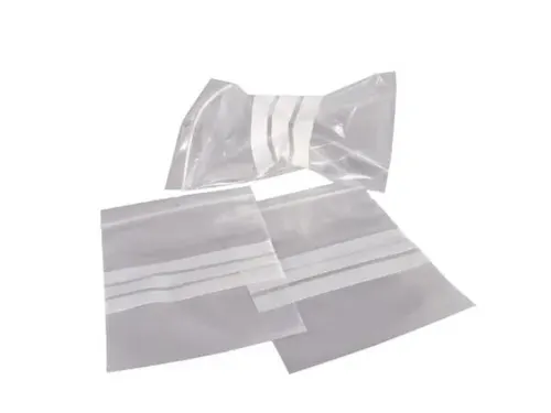 Gripsealzak 230x320mm Transparant met Schrijfvlak 50 micron ldpe