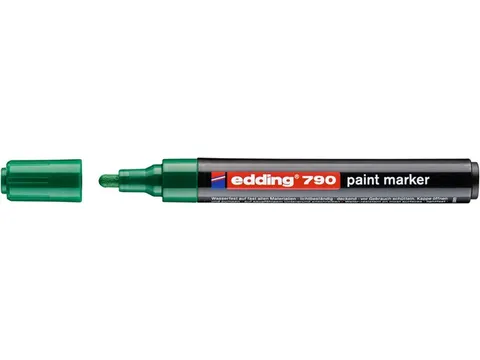 Paintmarker edding 790 op alcoholbasis 2-3mm groen