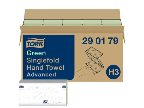 Tork 290179 Handdoek Singlefold H3 Z-vouw Advanced Groen 15x250 vel
