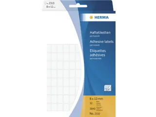 HERMA 2310 Universele etiketten 8x12mm Wit 3840 stuks - 2
